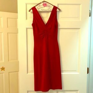Red wool Banana Republic dress. Great condition
